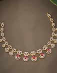 RUBY TEARDROP BRIDAL NECKLACE SET