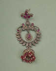 TRADITIONAL RUBY BEAD JHUMKAS