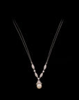 SILVER PEARL EARRING WITH NECK CHAIN