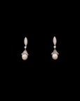 SILVER PEARL EARRING WITH NECK CHAIN