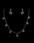 SPRING OF HEART EARRING WITH NECKCHAIN