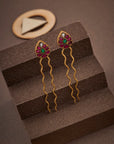 KUNDAN TRICOLOR HAIR PIN