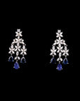 SILVER DAZZLING FALLS  EARRINGS