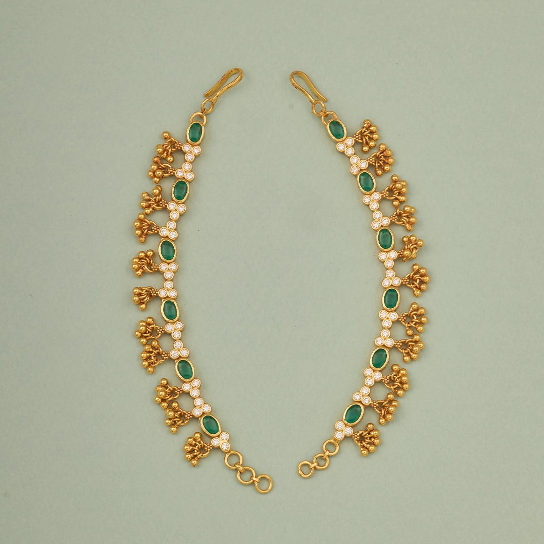 EMERALD FLORAL GOLD POLISH MATIL