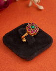 FLORAL KUNDAN RING