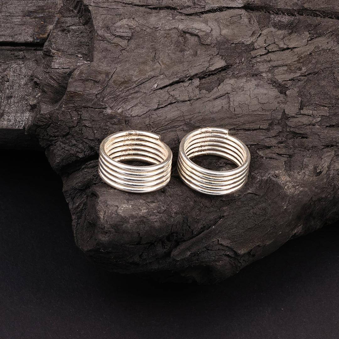 5 SPRING LAYER TOE RING