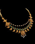 LAKSHMI EMERALD LEAF NECKLACE