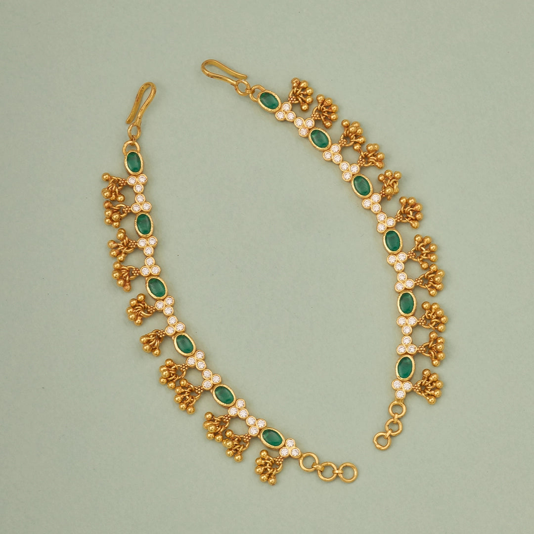 EMERALD FLORAL GOLD POLISH MATIL
