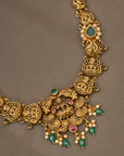 EMERALD LAKSHMI NAKSHI NECKLACE