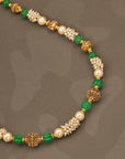 EMERALD PEARL BEADED CHAIN