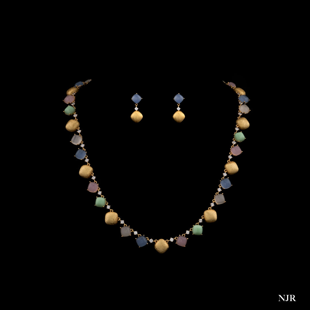 BLUSH &amp; MINT NECKLACE SET