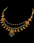 LAKSHMI EMERALD LEAF NECKLACE