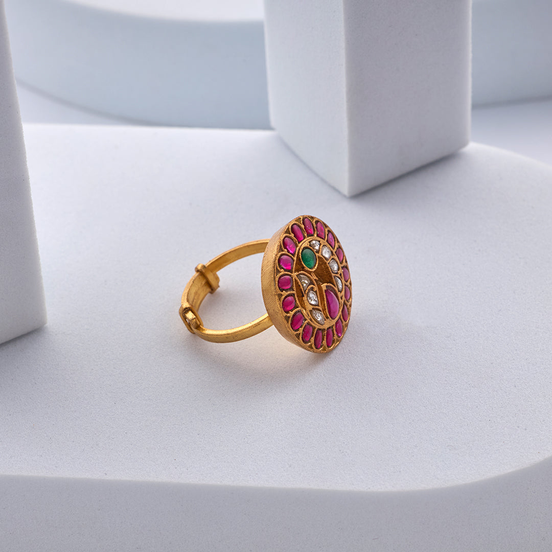 TRADITIONAL KUNDAN RING