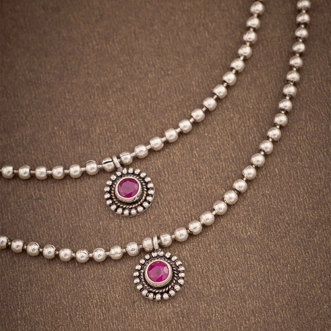 RUBY GLOW ANKLET
