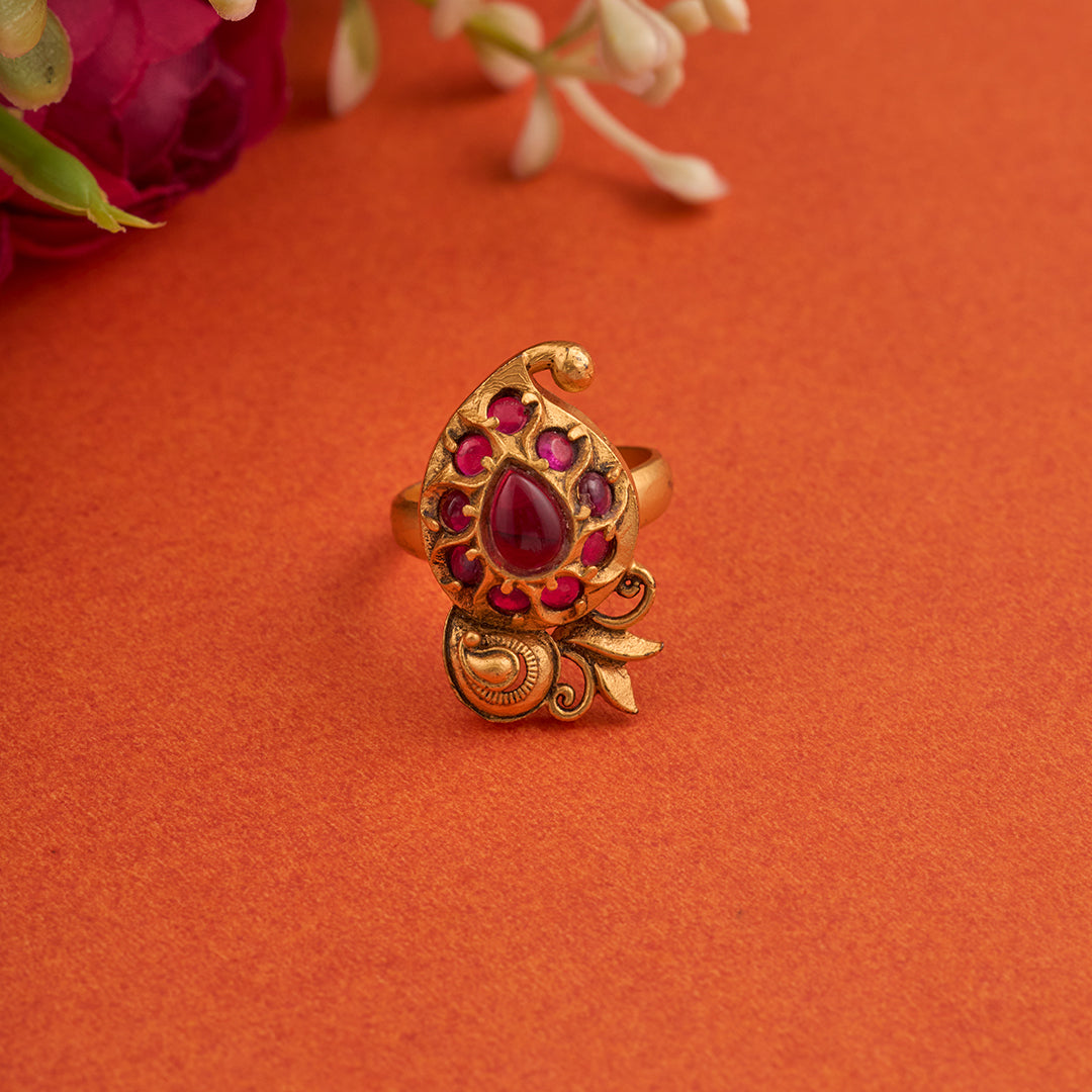 MANGO KUNDAN RING