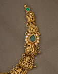 EMERALD LAKSHMI NAKSHI NECKLACE