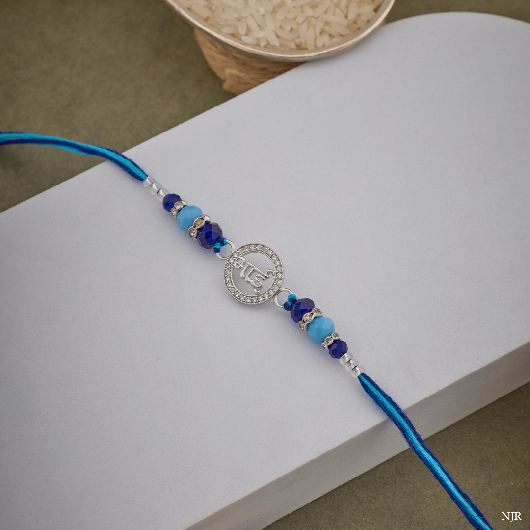 NEEL SHAKTI SILVER RAKHI