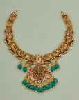 LAKSHMI EMERALD BEADS NECKLACE
