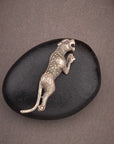 ROYAL PANTHER SILVER BROOCH