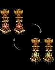 GANDABERUNDA 2 IN 1 EARRINGS