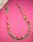 FLORAL EMERALD CASCADE NECKLACE