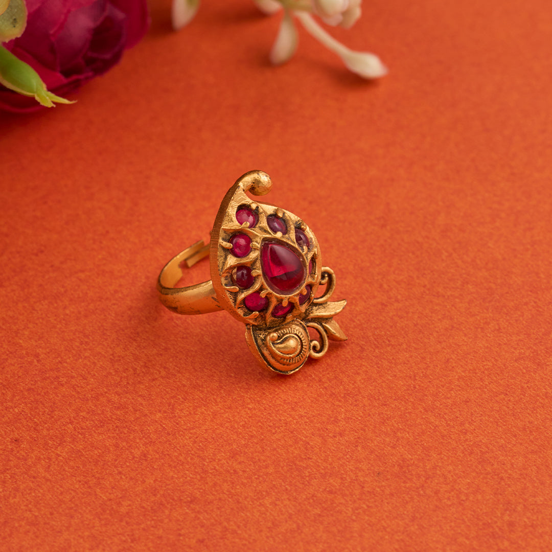 MANGO KUNDAN RING