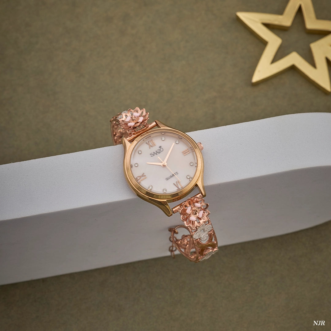 ROSE BLOOM FLORAL WATCH