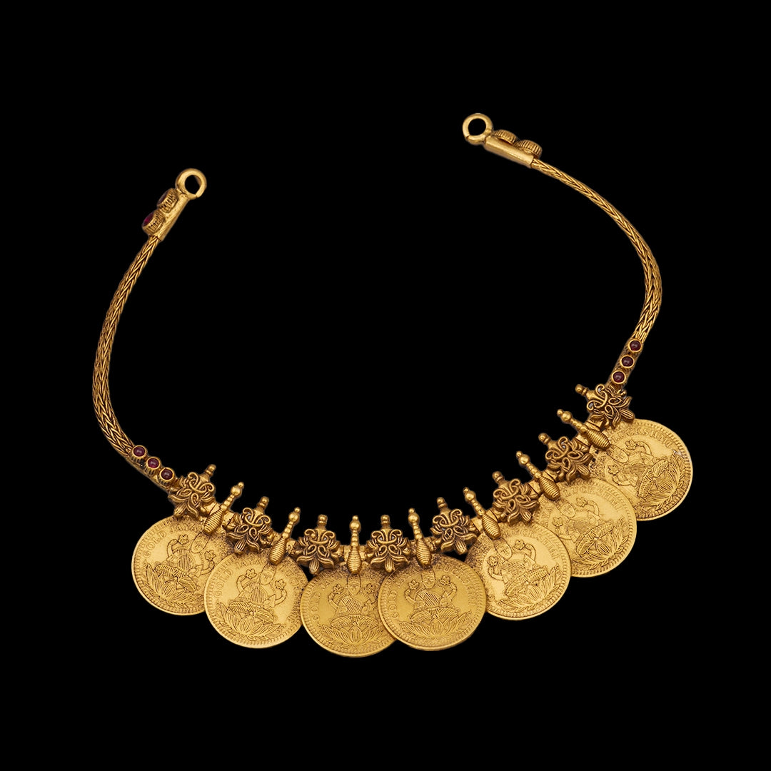 DIVINE LAKSHMI KASU SHORT NECKLACE