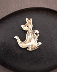 ANTIQUE KANGAROO SILVER BROOCH