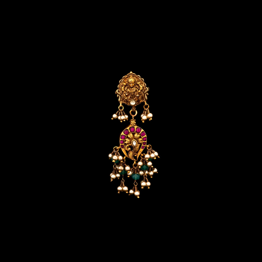 LAKSHMI MAYURA 2 IN 1 EARRINGS