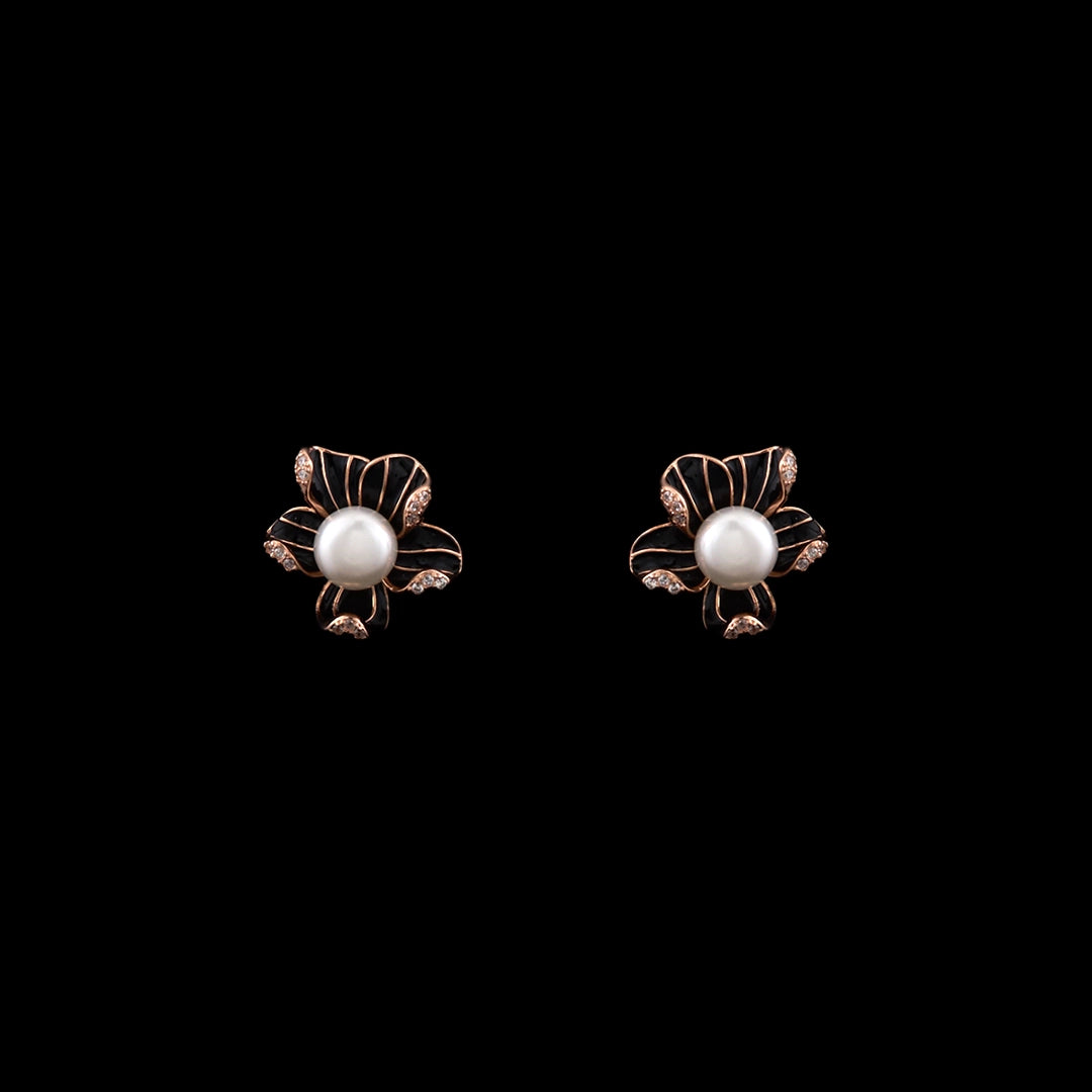 FLORAL PEARL NECKLACE SET