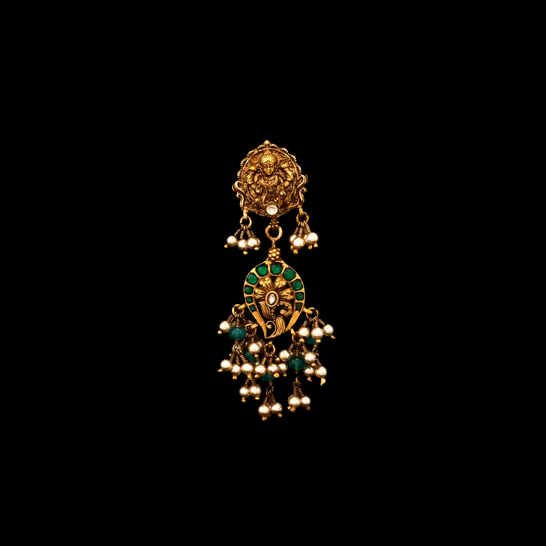 LAKSHMI MAYURA 2 IN 1 EARRINGS