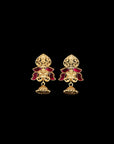 SILVER KUNDAN JHUMKAS