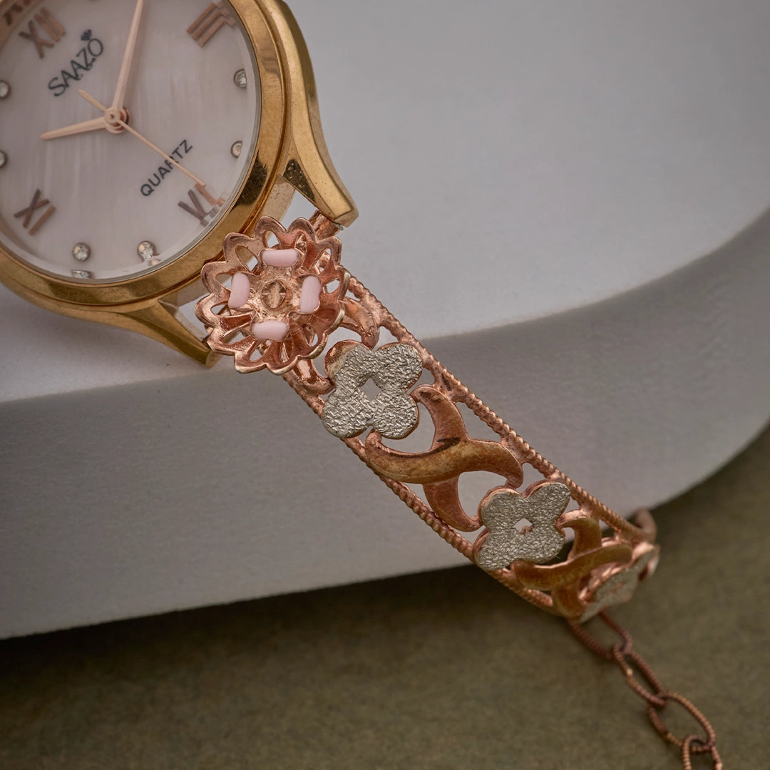 ROSE BLOOM FLORAL WATCH