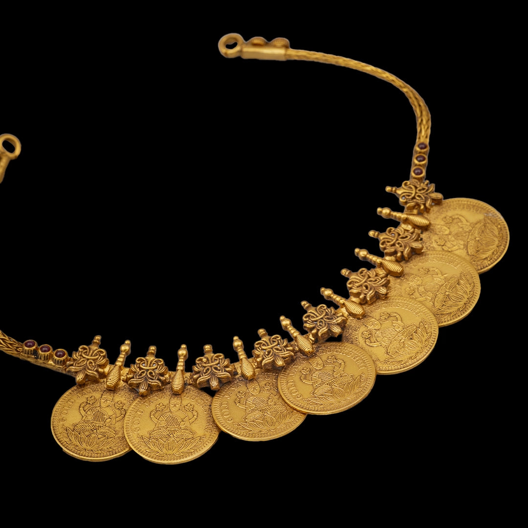 DIVINE LAKSHMI KASU SHORT NECKLACE