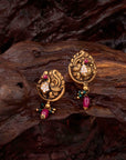 ANTIQUE PEACOCK EARRINGS
