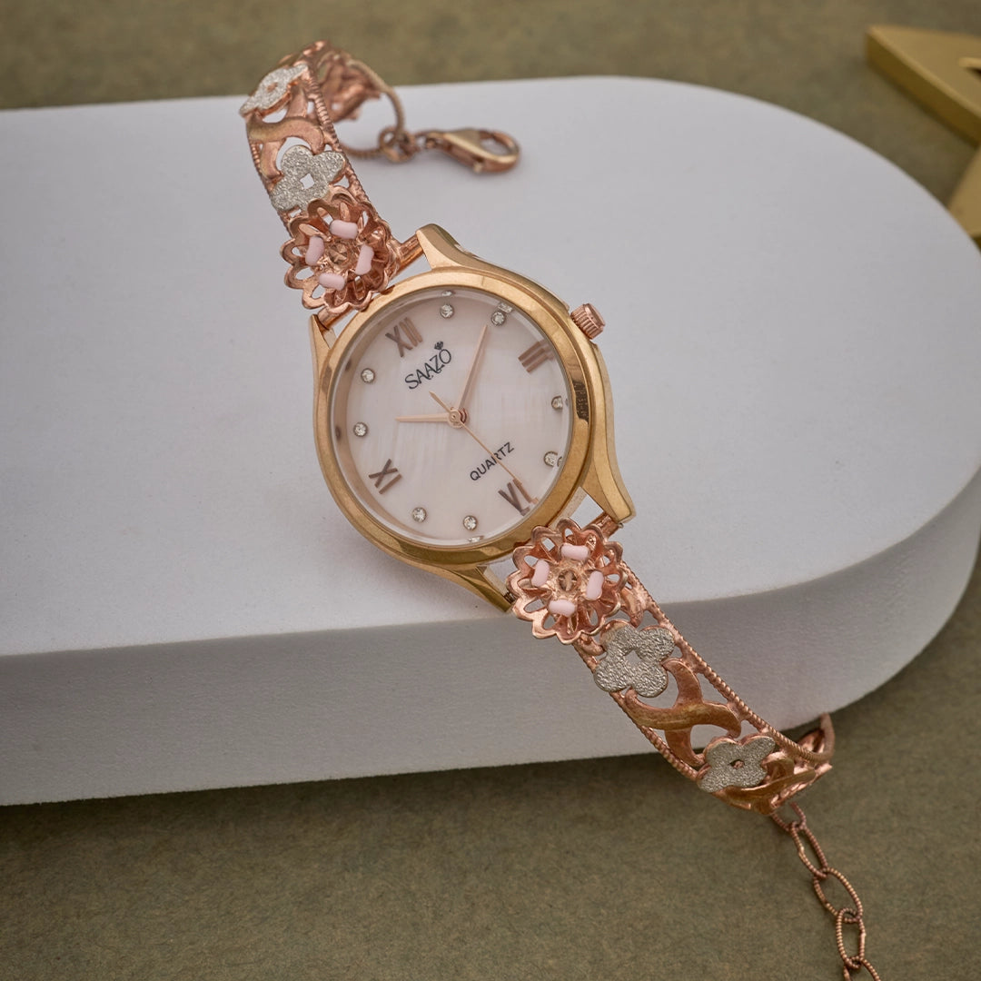 ROSE BLOOM FLORAL WATCH