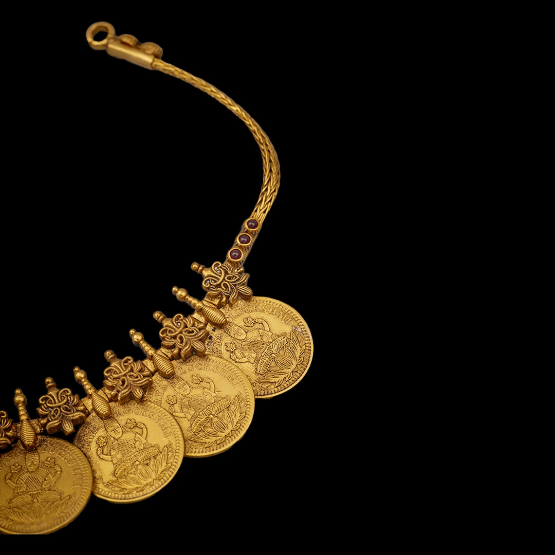 DIVINE LAKSHMI KASU SHORT NECKLACE