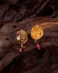ANTIQUE PEACOCK EARRINGS