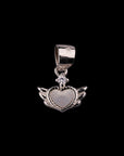 SILVER WINGS OF HEART PENDANT