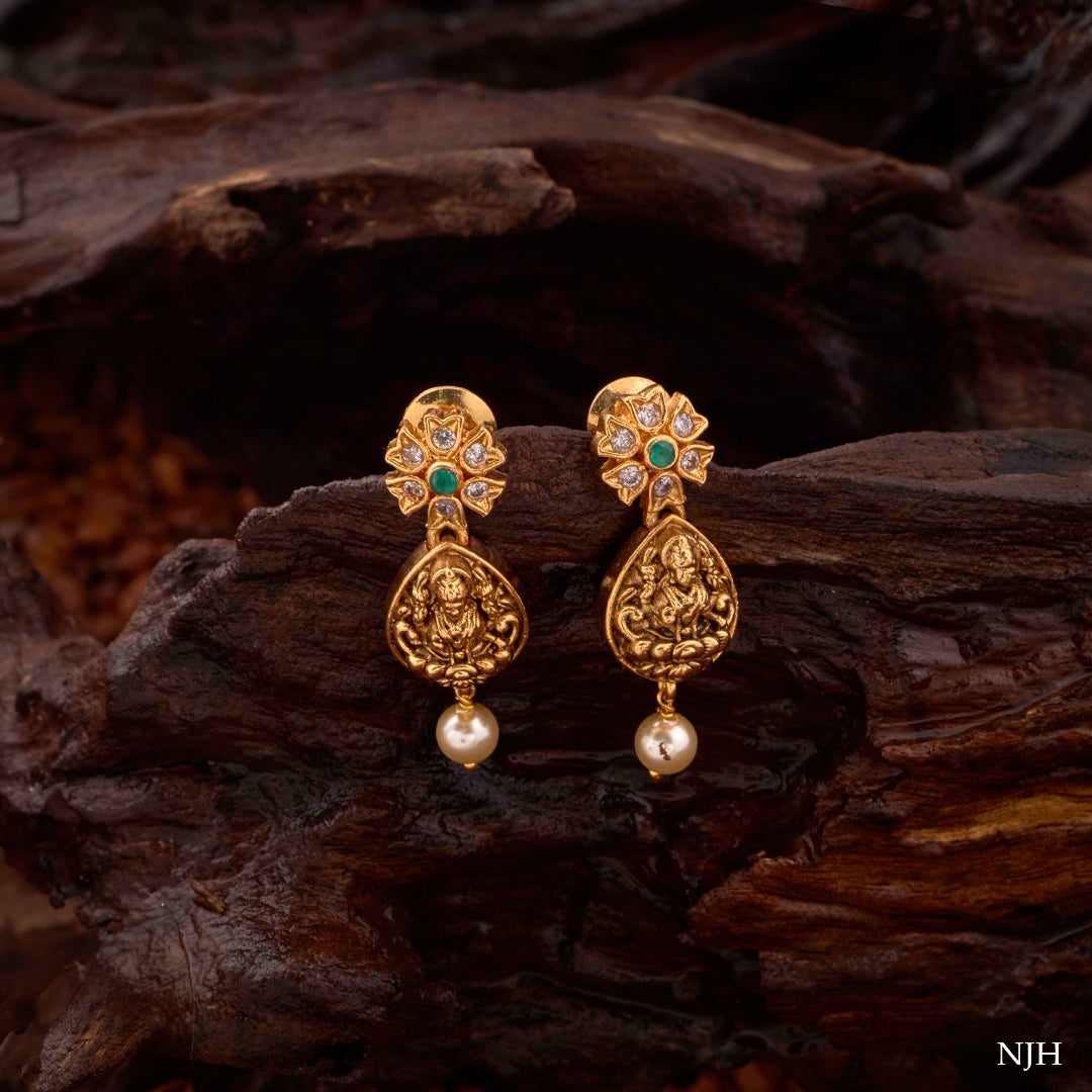LAKSHMI PEARL DROP EARRINGS