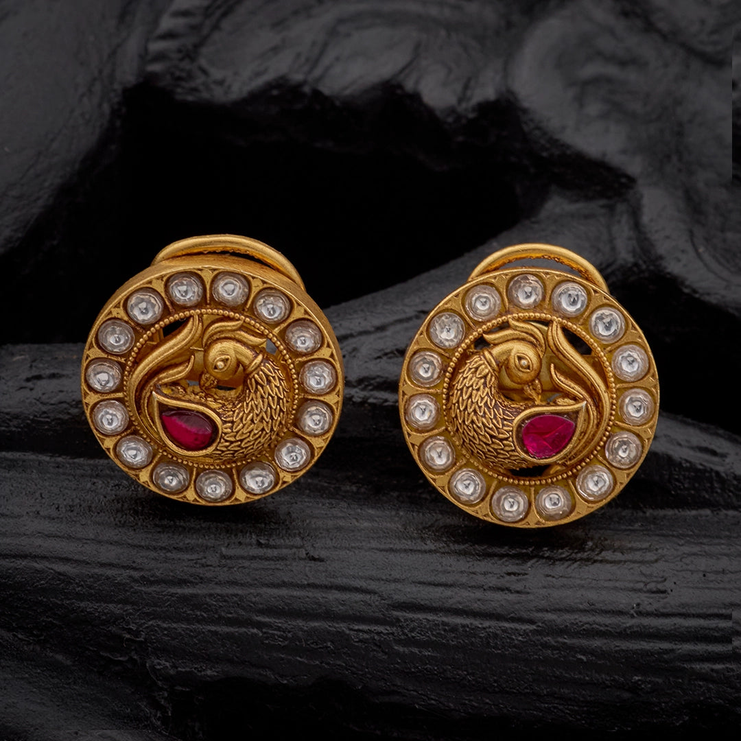 ROYAL PEACOCK RUBY STUDS