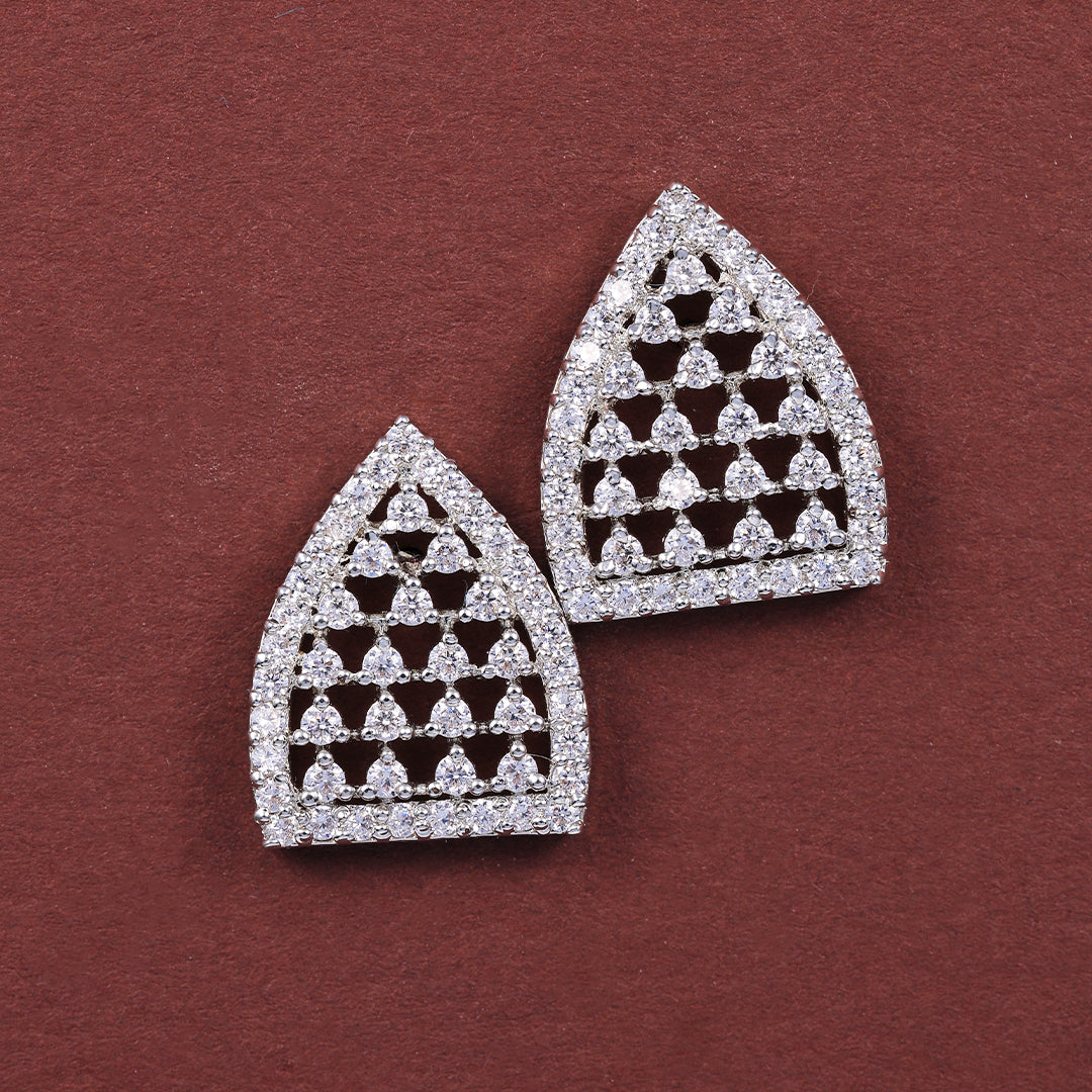 DIAMOND LATTICE DROP STUDS