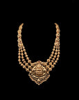 SILVER LAKSHMI NAKASH BEADS LONG HAAR