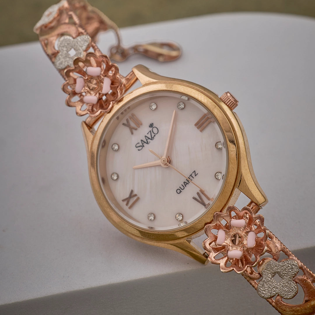 ROSE BLOOM FLORAL WATCH