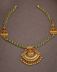 DIVINE LAKSHMI EMERALD NECKLACE