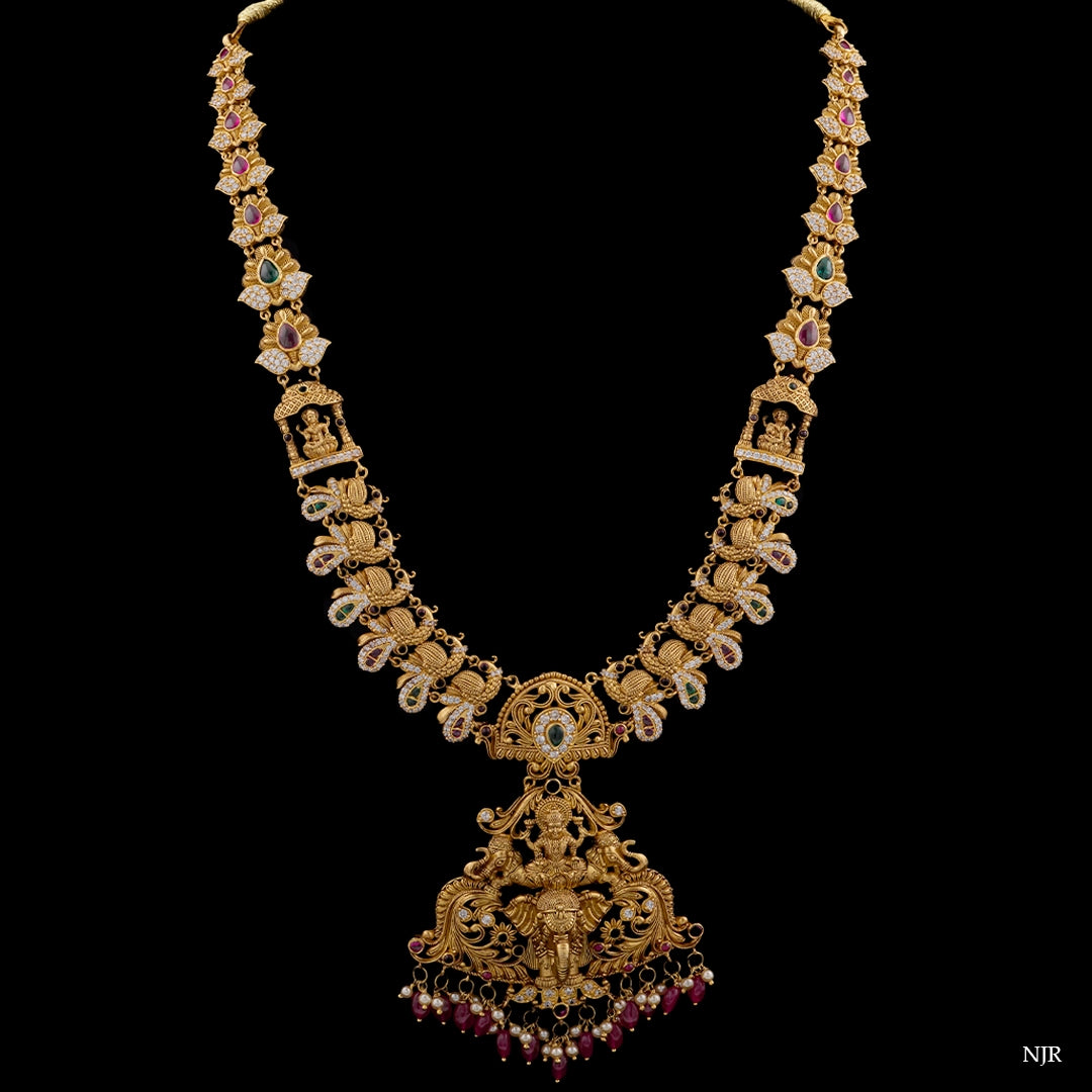 ROYAL LAKSHMI LONG HARAM NECKLACE
