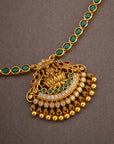 DIVINE LAKSHMI EMERALD NECKLACE