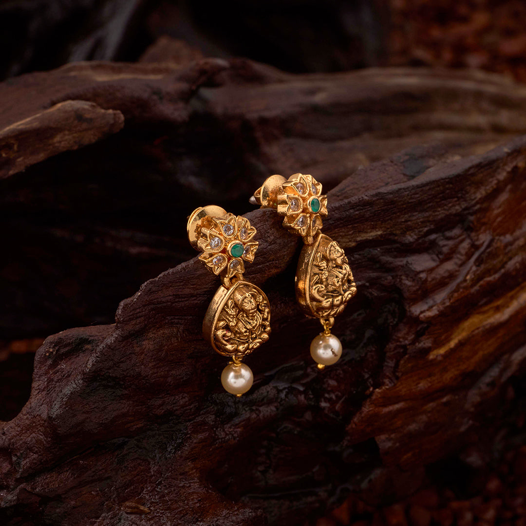 LAKSHMI PEARL DROP EARRINGS