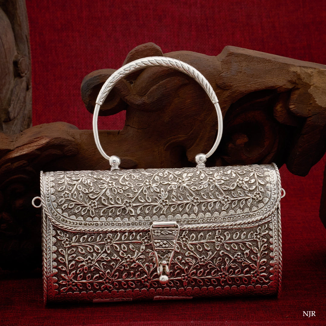 ROYAL FLORAL CLUTCH